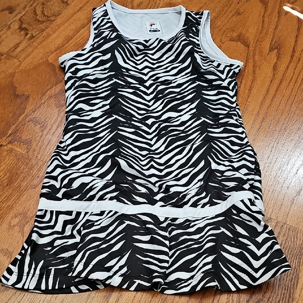 Zebra Print Sleeveless Dress